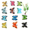 Smilersmile 12Pcs Plastic Butterflies Toy Butterfly Action Figures Art Decoration Removable Reusable For Cake Topper (Butterfly)