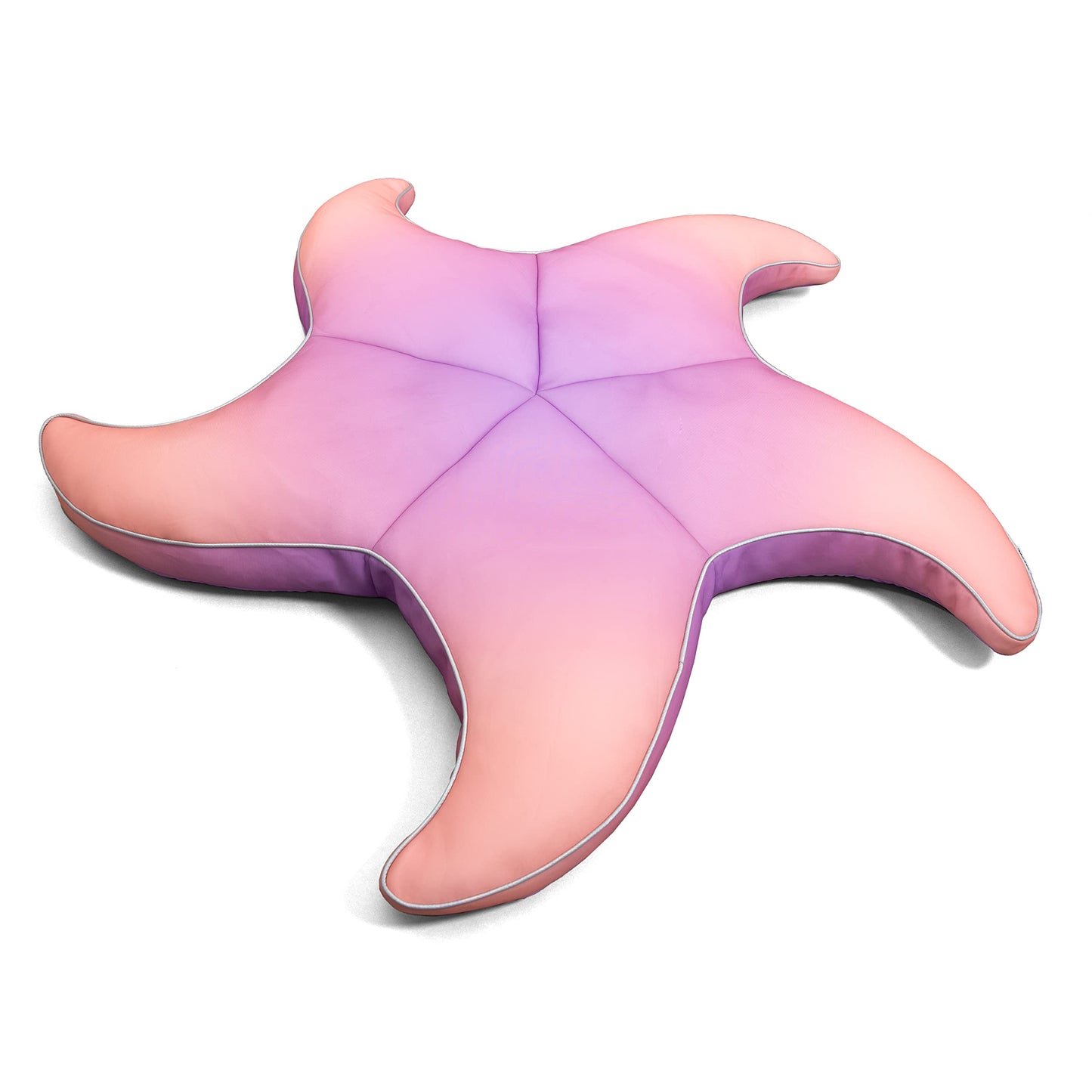 Big Joe Wavy Starfish No Inflation Needed Novelty Pool Float, Le Ombre Magenta Double Sided Mesh, Quick Draining Fabric, 5 Feet Big