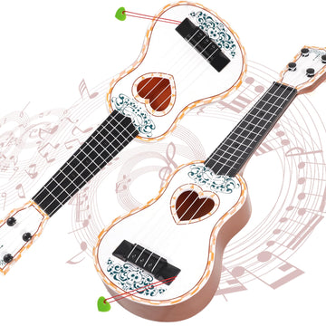 Raimy 17In Ukulele Guitar For Kids - 4 String Mini Learning Instruments Educational Musical Toy For Beginner Toddler Gifts For A