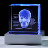 Movdyka 3D Crystal Human Skull Skeleton Model Graduation Gifts For Medical Students, Laser Etched Skull Decor Lamp Figurine Paperweight Science Biology Doctor Gift For Him Her
