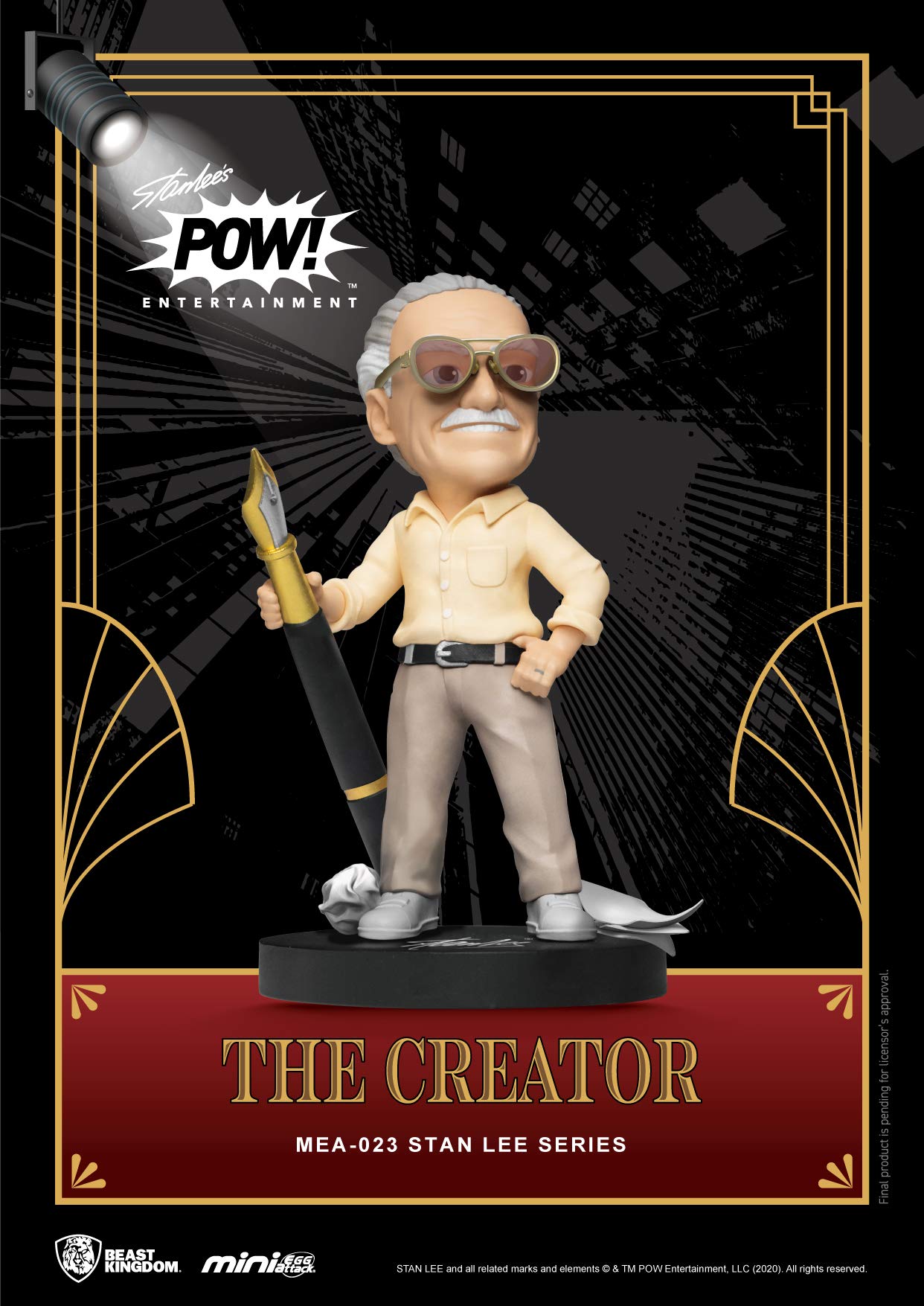 Beast Kingdom Stan Lee Series Mea-023 3-Piece Mini Egg Attack Action Figure Set, Multicolor