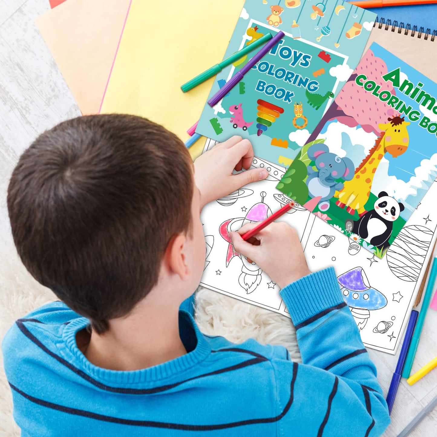 24Pack Small Coloring Books for Kids Ages 4-8, 8-12, Bulk Coloring Books for Kids Ages 2-4, Kids Birthday Party Gifts Classroom