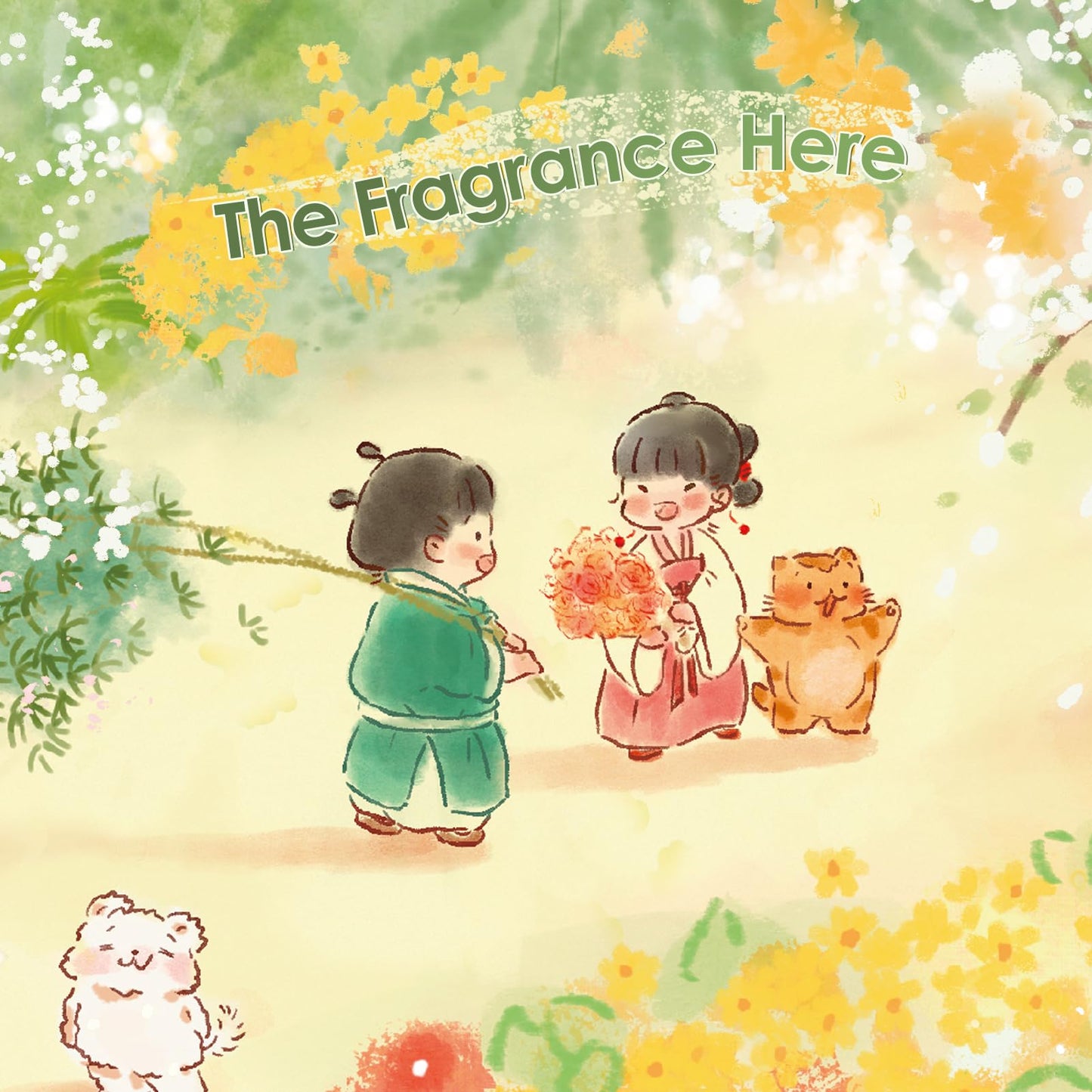 MOMIBOOK Puzzles for Adults 1000 Piece Jigsaw Puzzles of The Fragrance Here, Painting Image Wildflower Difficult Challenging Har