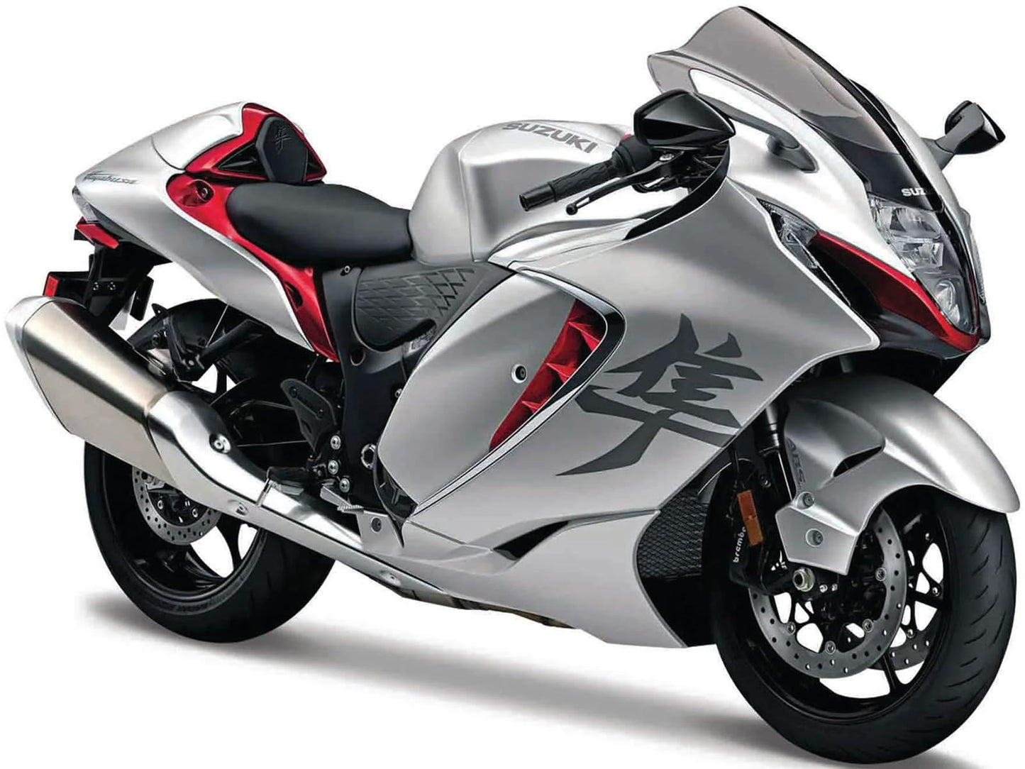AHYGZWZSYC 2022 Silver Metallic 1/12 Diecast Motorcycle Model 20-07019SIL
