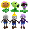 Maikerry 6Pcs Plants And Zombies Plush Vs Toys Sets Pvz Plush Stuffed Toys Soft Figure Doll Great Birthday Gifts For Boys And Girls