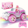 Pink Cars 1:16 Scale RC Jeep with Doll - Remote Control Car for Girls | 80-Minute Playtime | 2.4GHz All-Terrain Truck for 4-5 6-
