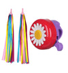 Platt Bike Bell For Kids, Bike Horn For Boys And Girls Bike With 1 Pair Bike Streamer Tassels,Red+Purple