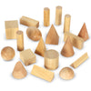 Learning Resources Ler4298 Wood Geometric Solids, Set Of 19