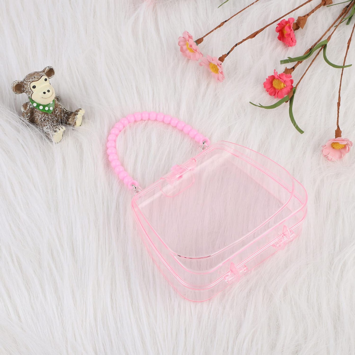 Highfun 50Pcs Doll Hangers For Barbie Hangers For Doll Clothes 1 Pink Lovely Box Storage Doll Hangers For 11.5 Inch Dolls