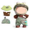 AICase for Labubu Clothes/for Labubu Outfits Clothes Set for 17cm Lububu Doll 3 Piece Set Hat Clothing for LA BUBU Boys and Girls Stylish Adorable Dolls Clothes Accessories (No Doll)-2
