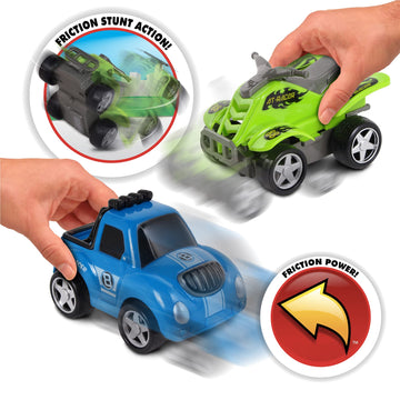 Nkok Junior Racers 2Pk Friction Powered Baja & Atv
