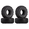 INJORA 1.0 Tires Soft Rubber Crawler Wheel Tires for 1/18 TRX4M SCX24 Gladiator Bronco C10 JLU Deadbolt B17 Axial 1/24 1/18 Trac