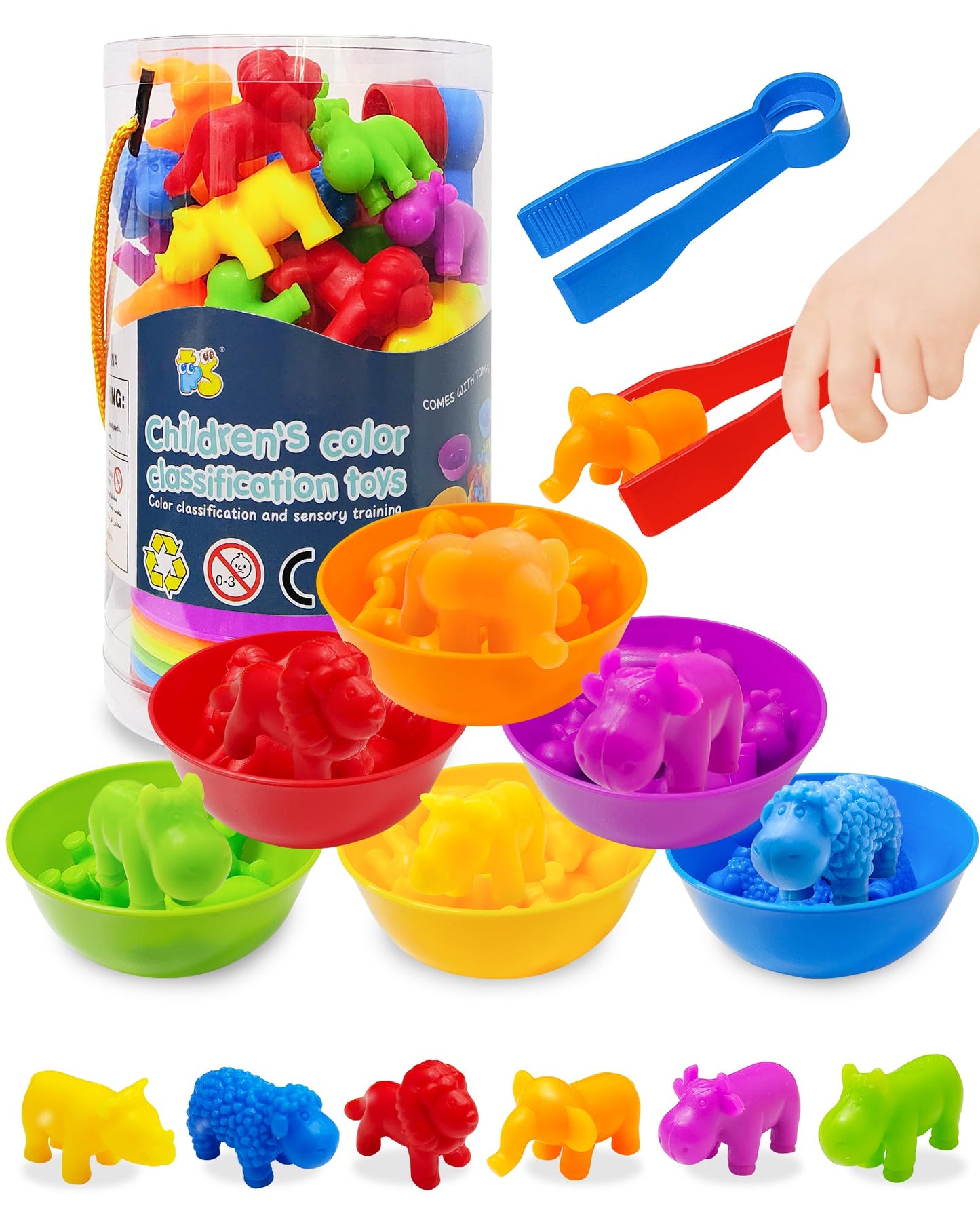 Yetonamr Counting Animal Montessori Toys For 3 4 5 Years Old Boys Girls, Toddler Preschool Learning Activities Toys For Kids Age