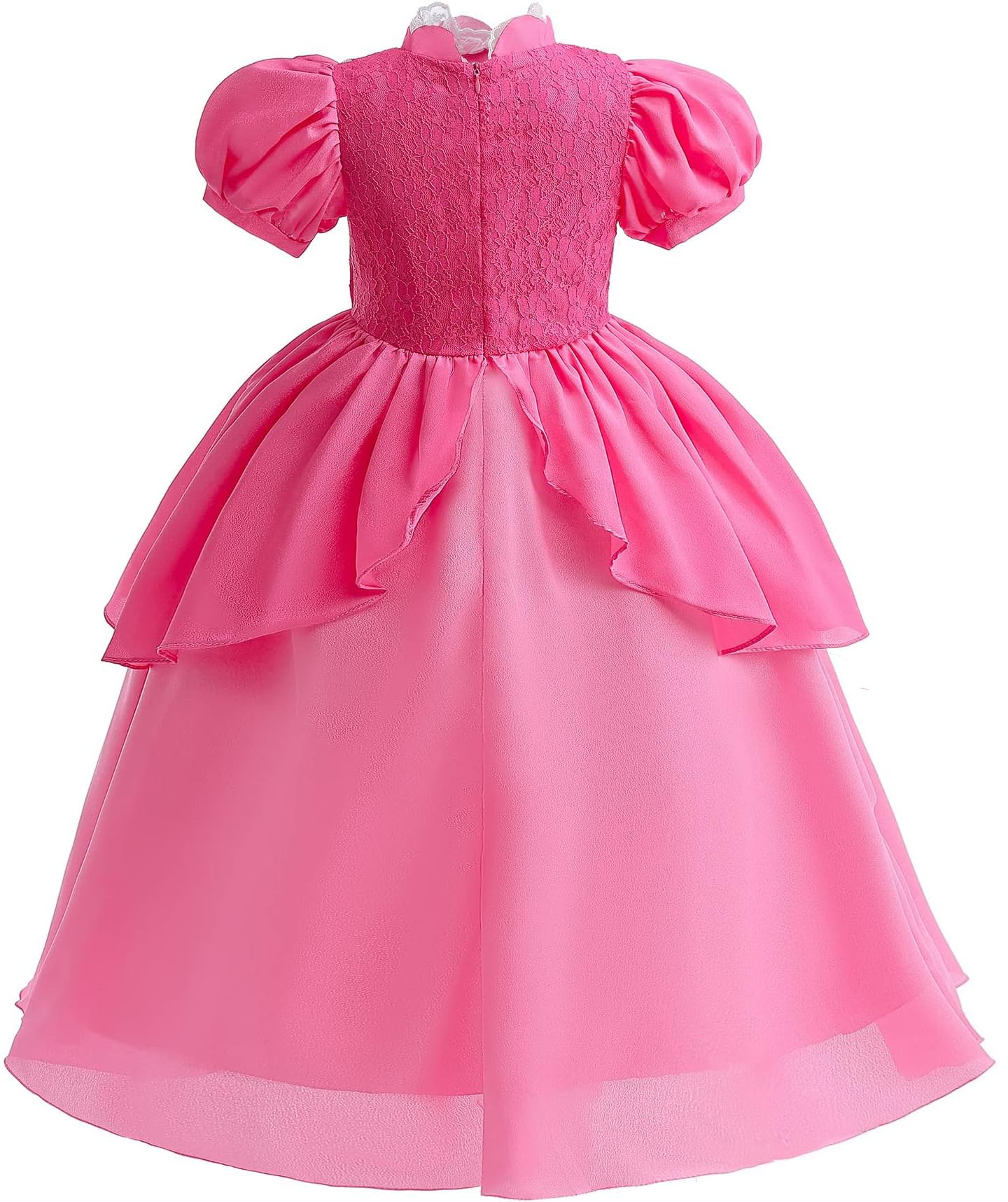 Syoimy Pink Princess Costume For Kids Princess Dresses For Toddler Girls Halloween Cosplay Party Dress Up 4T 5Years