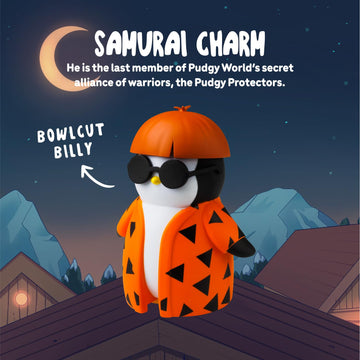 Pudgy Penguins Action Figures (Bowlcut Billy) - 5 Inch enhanced Molded Figurine Toy Collectible - Perfect for Your Desk Table or Nightstand