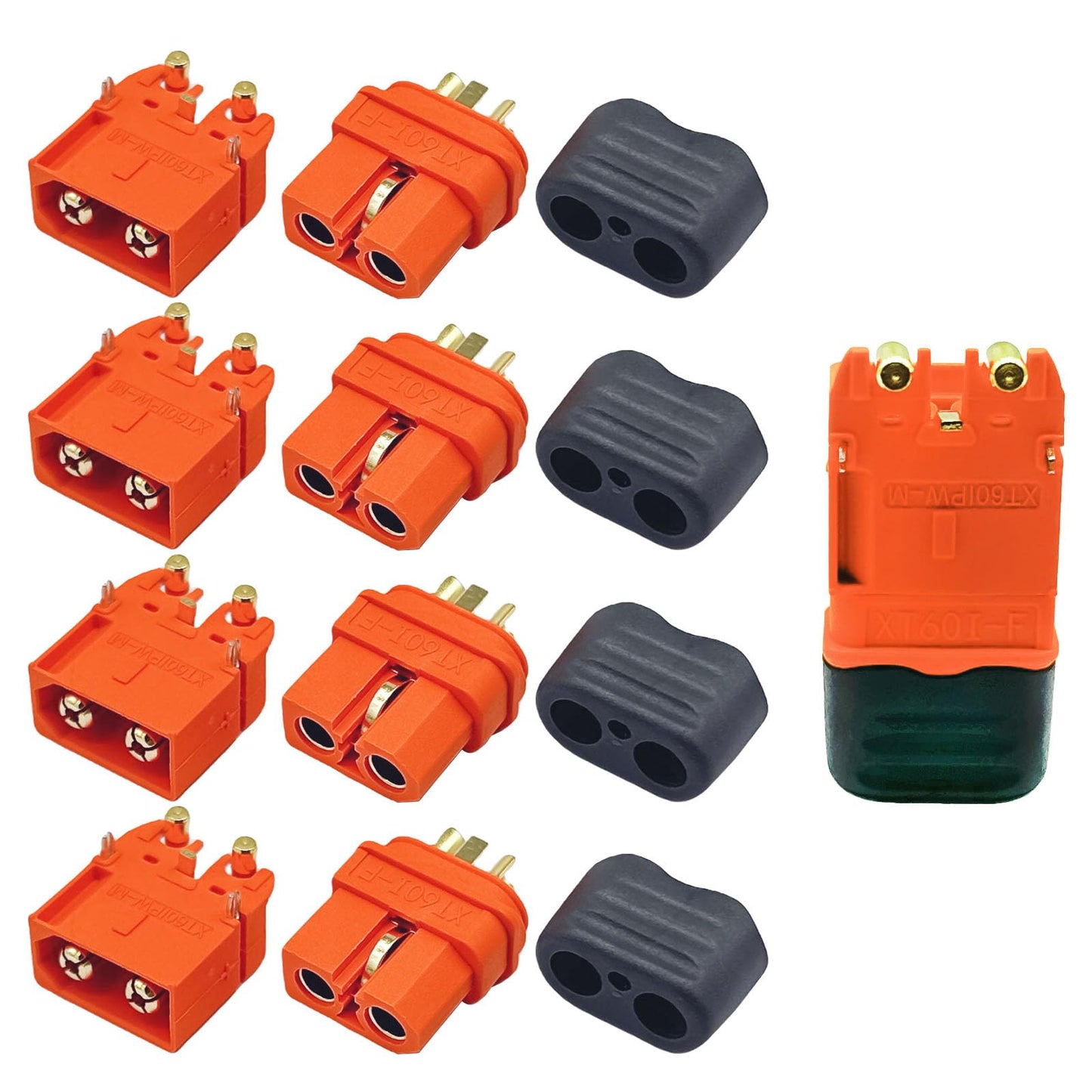 5Pairs Amass XT60I XT60IPW XT60I-PW Male XT60-I Female 2+1 Connector Signal Pin Plug for RC Lipo Battery Charger Controller Moto