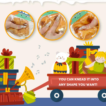 Taba Squishy Toys Valentines Cat Paw Cute Kawaii Squeeze Toys Sticky Squishy Fidget Toys Silicone Squeeze Toy for Stress Relief Cute Soft Toys Best Valentines Gift for Anniversary (2pcs Capybara)