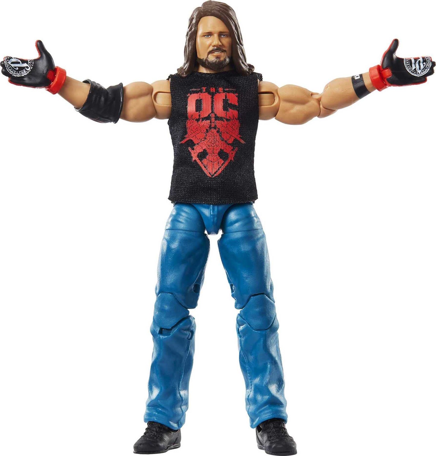 Mattel ?Aj Styles Wrestlemania Elite Collection Action Figure With Entrance Shirt & Vince Mcmahon Build-A-Figure Pieces, 6-In / 15.24-Cm Posable Collectible Gift For Fans Ages 8 Years Old & Up