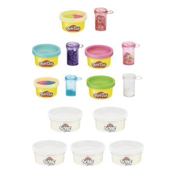 Play-Doh Mixing Studio Diy Kit For Kids 4 Years And Up, Mix Your Own Colors With Super Cloud And Scented Classic Modeling Compound, 10 Cans, 5 Mix-Ins, Non-Toxic