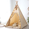 TreeBud Teepee Tent for Kids,Foldable Play Tents for Girl and Boy with Carrybag,Canvas Tipi Kid Playhouse for Tent Indoor Outdoo