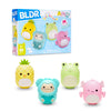 Bldr Squishmallows Buildable Figure Multipack - Maui The Pineapple, Joelle The Bigfoot, Wendy The Frog, Archie The Axolotl - Squ