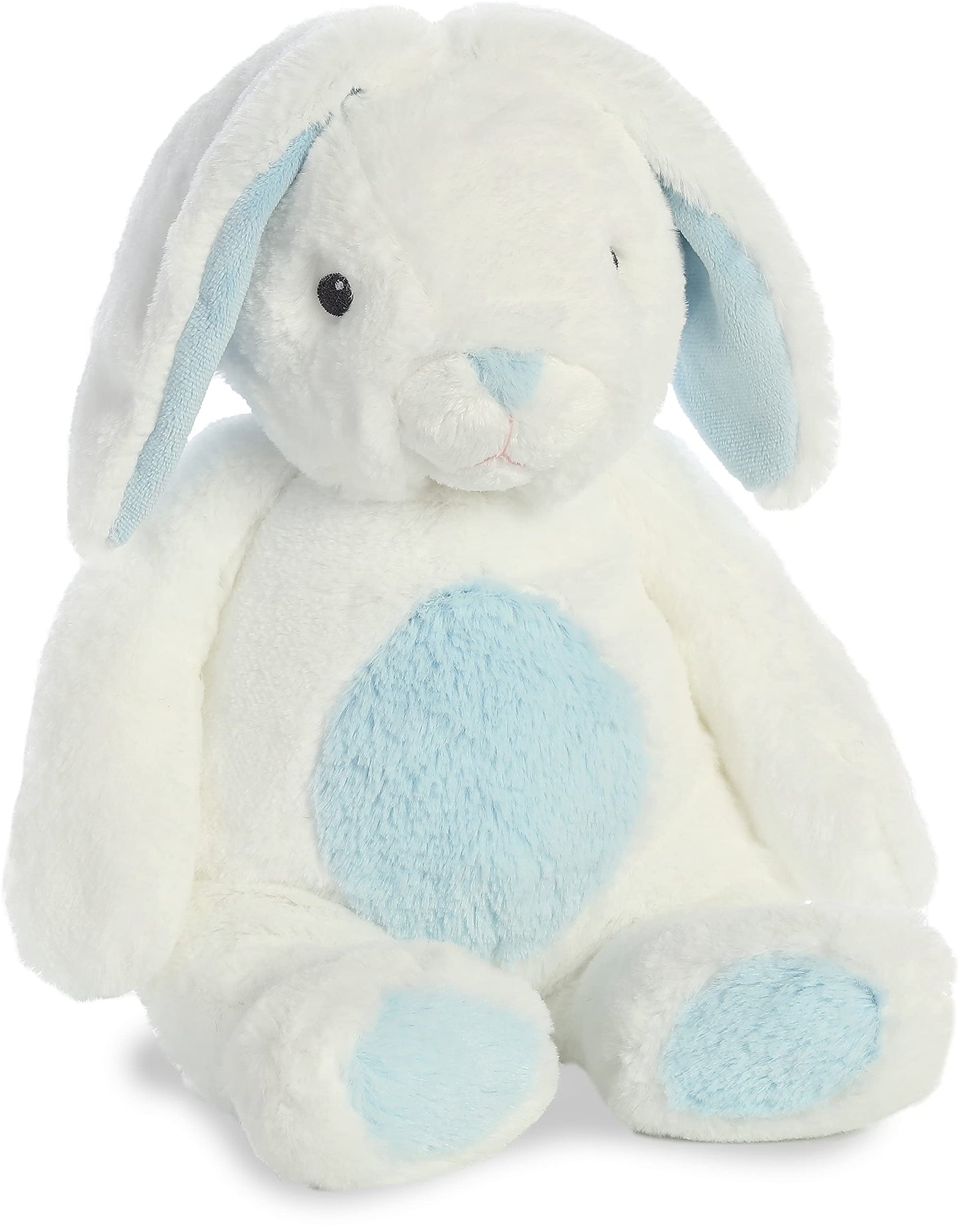 Aurora Quizzies 16" Bun Bun Bunny Stuffed Animal - Blue Polyester Plush, Model 20748