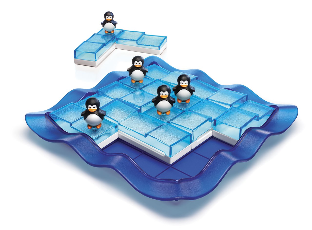 SmartGames Penguins on Ice - A Sliding Cognitive Skill-Building Puzzle Game for Ages 6 - mature-themed