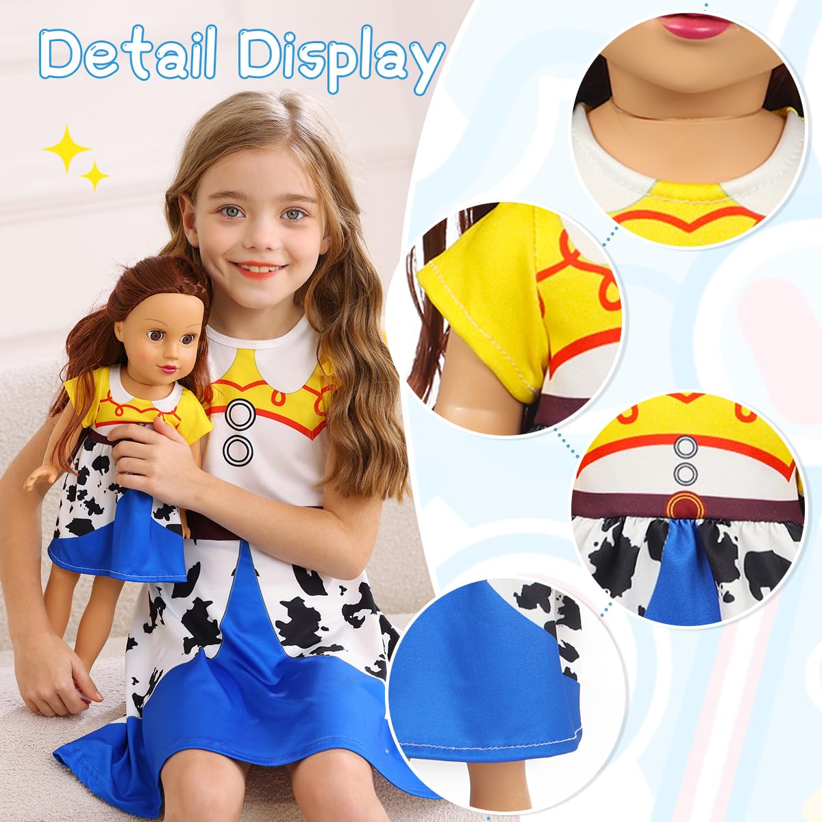 Benylion 14-16 Inch Doll Clothes Princess Costume Dress For 14-16 Inch Doll Include 3Pcs Different Princess Dress Fits All 14-16