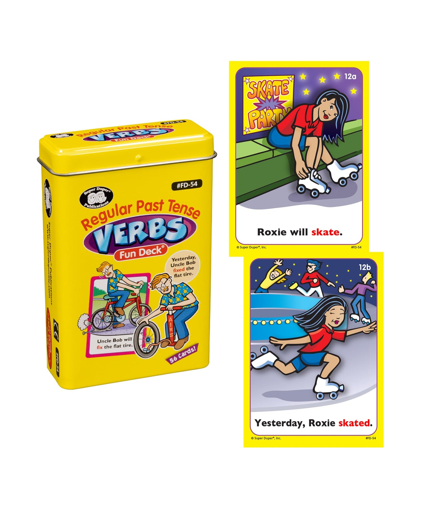Super Duper Publications | Regular Past Tense Verbs And Irregular Verbs Fun Deck Cards Bundle | Educational Learning Resource Fo