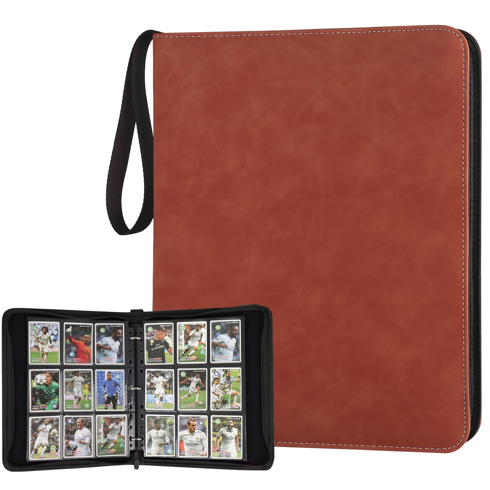 GERMUN 9 Pocket Card Binder enhanced Zip Trading Card Binder 720 Doubl Toytooth GERMUN 9 Pocket Card Binder enhanced Zip Trading Card Binder 720 Doubl Toytooth