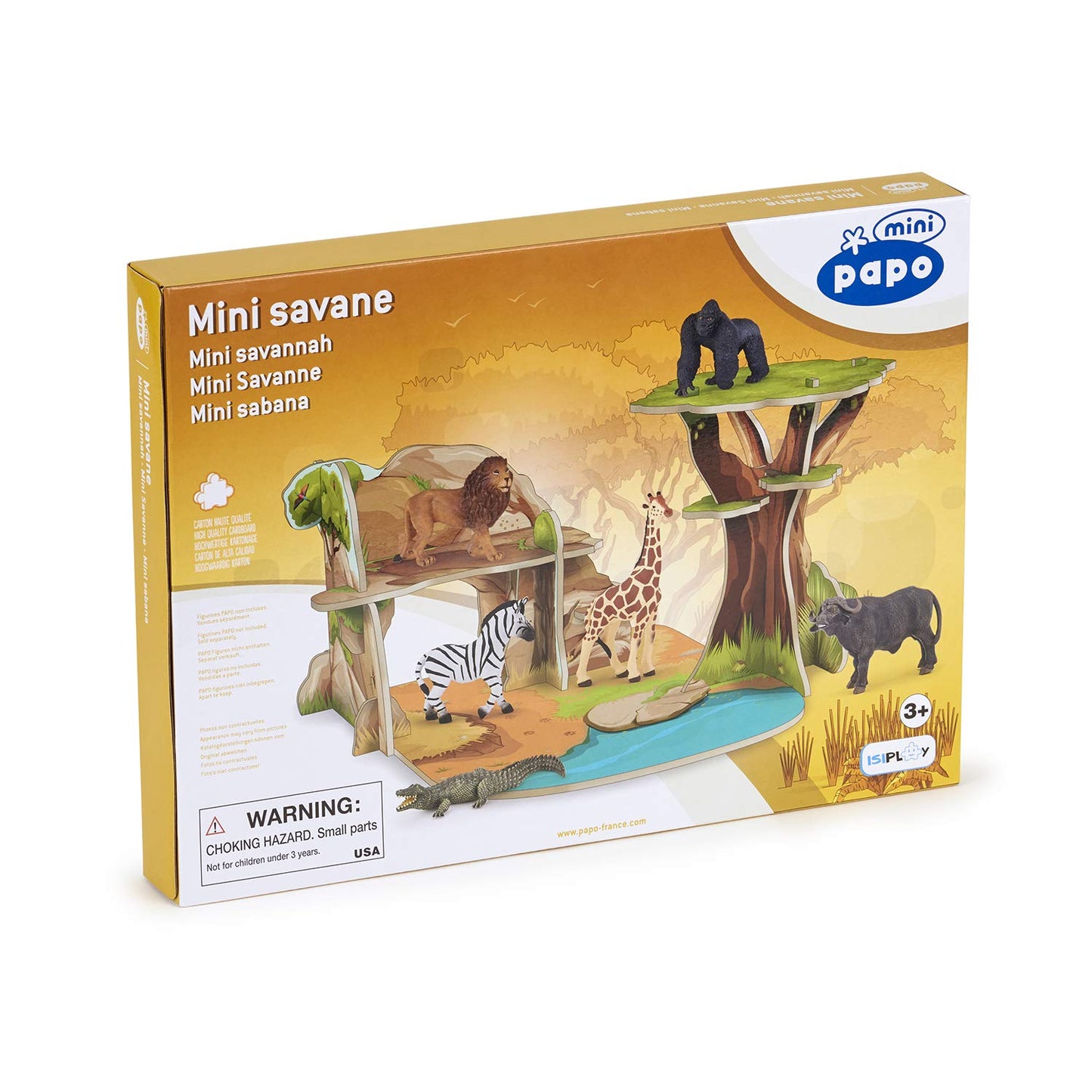 Papo -Hand-Painted - Figurine -Historicals -Mini Savannah -33106 - Collectible - For Children - Suitable For Boys And Girls - Fr