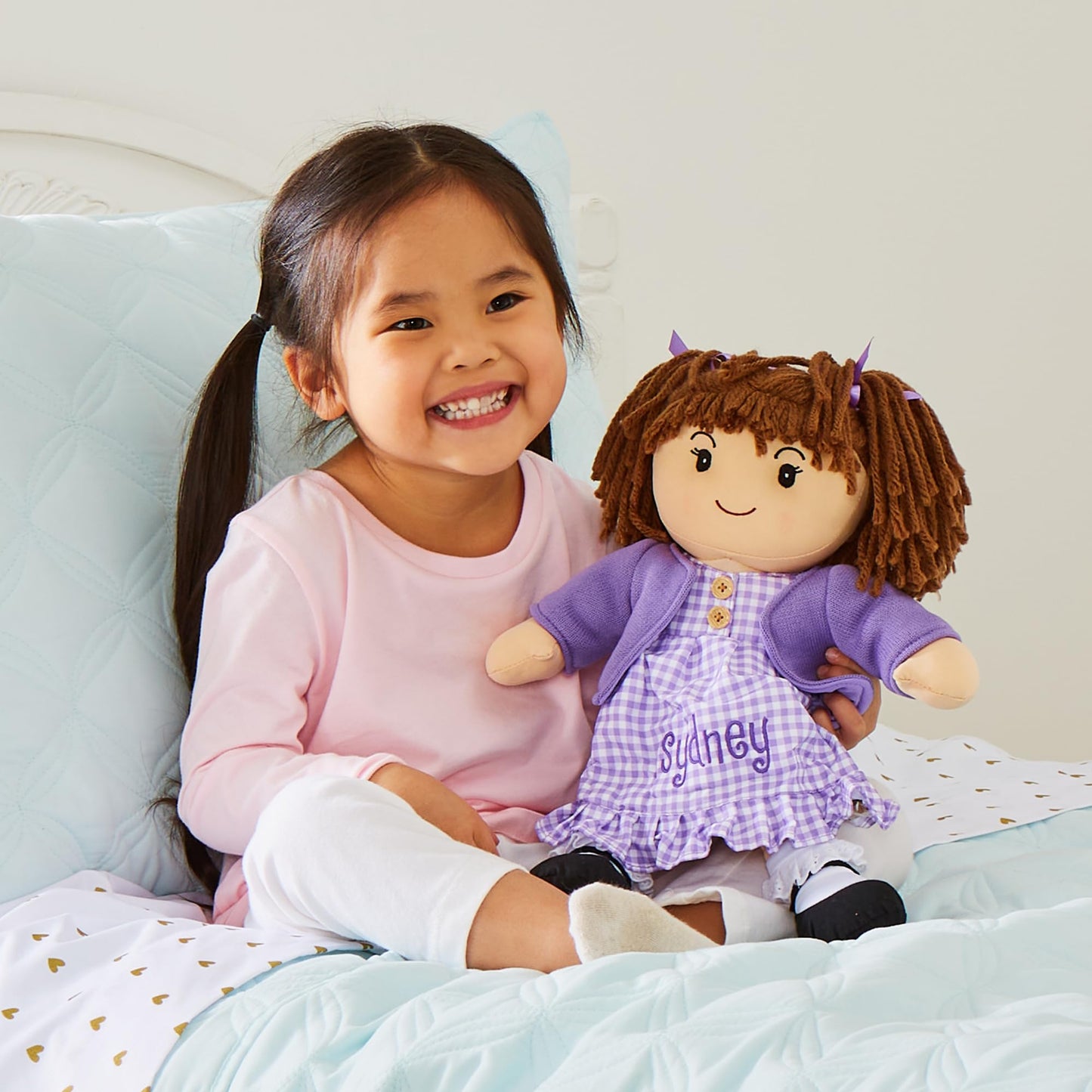 Let'S Make Memories Personalized Rag Doll - Mini-Me Doll - Doll For Girls - Toy For Girls - Blonde Hair