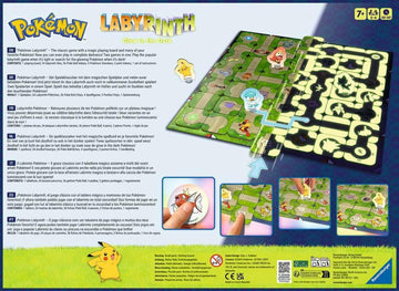 Ravensburger Pokémon Labyrinth Glow in The Dark Game for 2-4 Players, Ages 7+, Multicolor, Model 22705, Fun Sliding Adventure