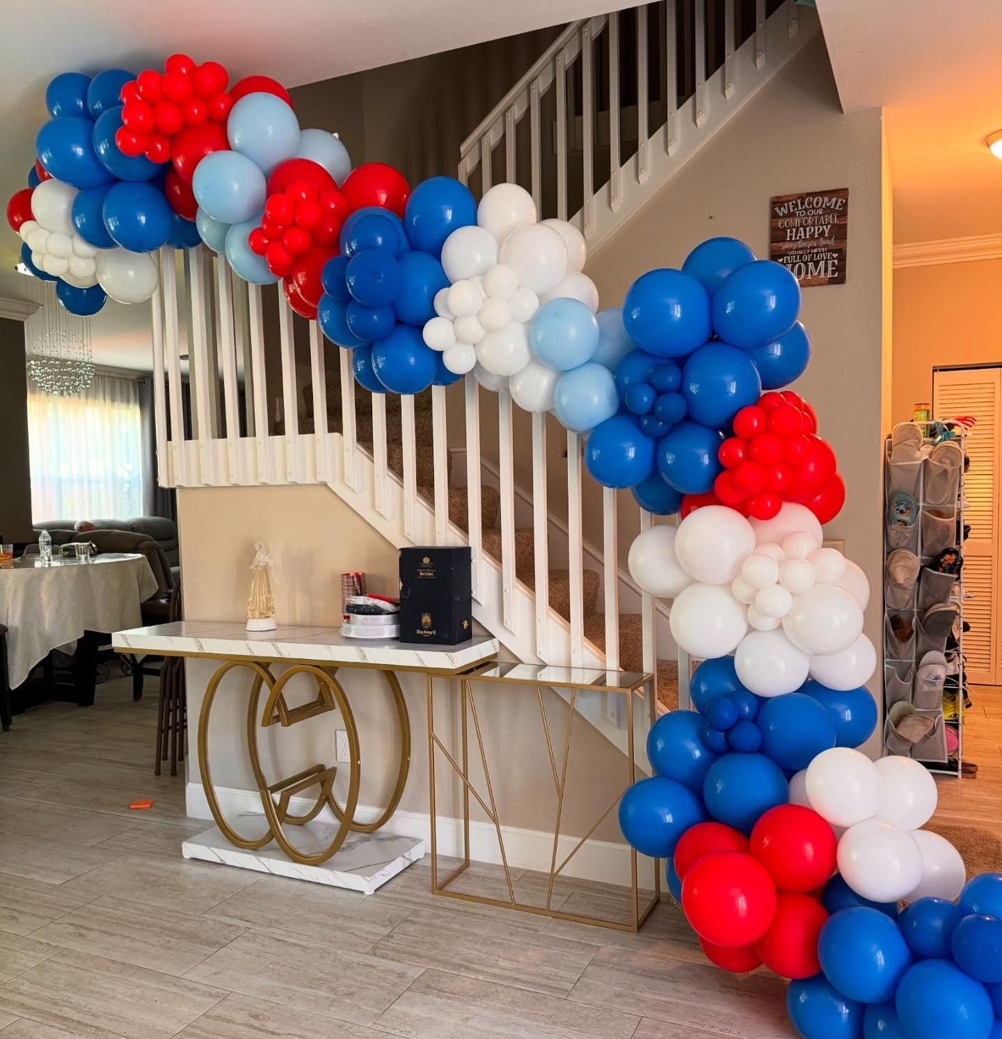 Balloons Red White Blue, 60 Pcs 12 Inch Navy Blue Red White Party Balloons, Pearl Red Blue Birthday Latex Balloons, Navy Blue He