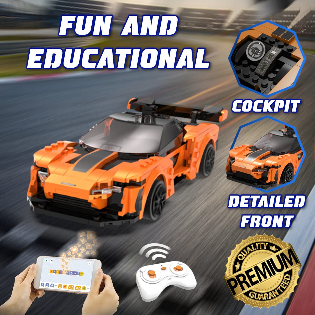 Wiseplay Stem Toys For 7 Year Old Boys & Girls - Stem Remote Control Car Building Kit - Stem Projects For Kids Ages 6-8 - Compat