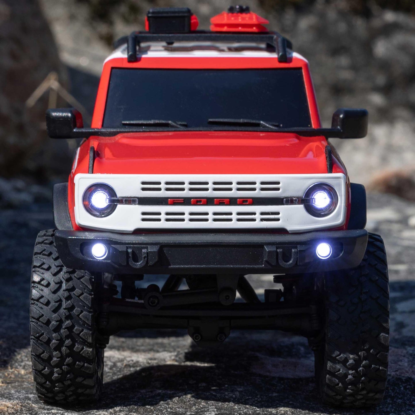 Axial Rc Truck 1/24 Scx24 Ford Bronco Heritage Edition 4X4 Rtr Brushed Rock Crawler (Battery & Charger Included), Red, Axi00006V