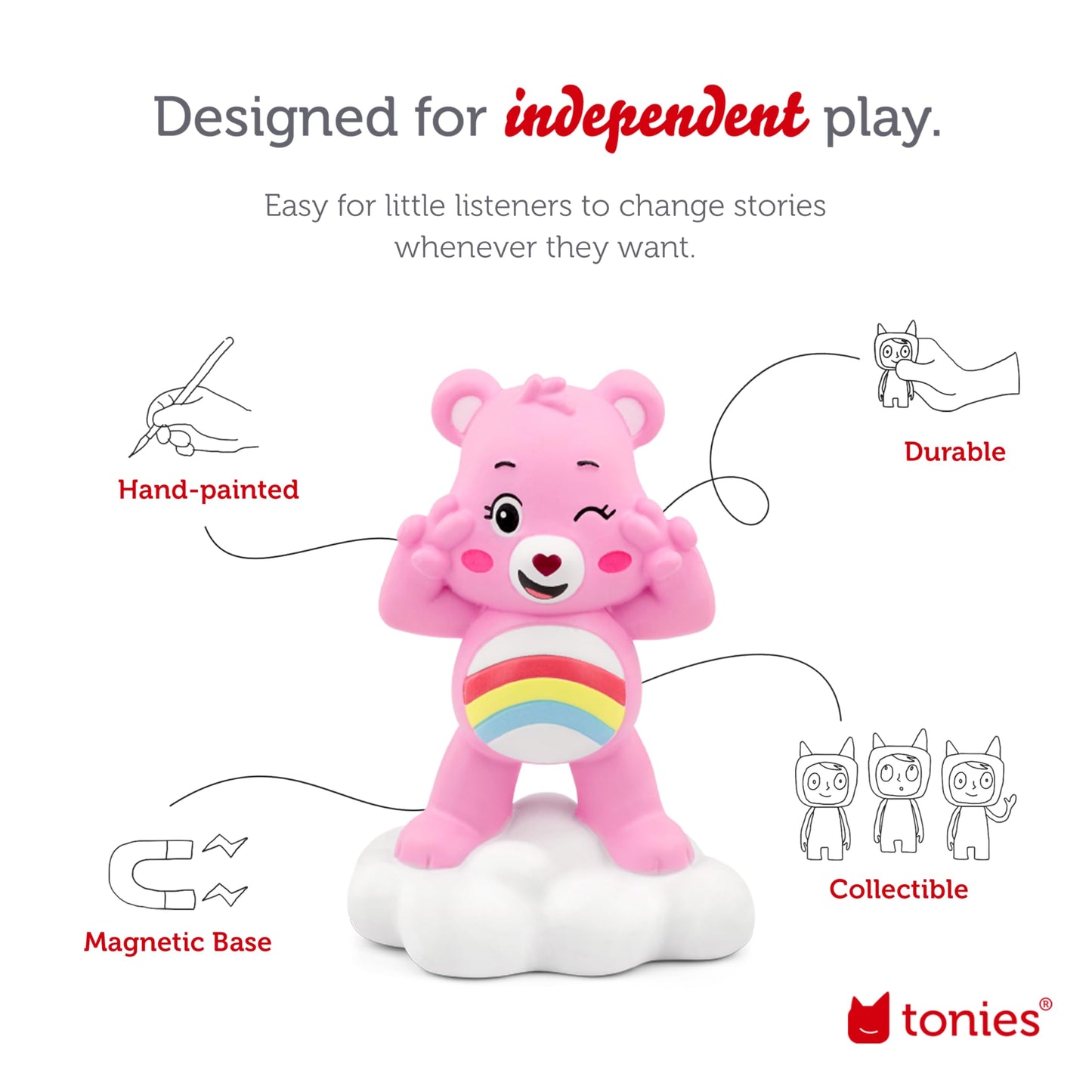 Tonies Cheer Bear Audio Toy Figurine From Care Bears