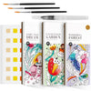 Watercolor Painting Coloring Books Arts & Crafts Kit, Pocket Watercolor Paint Bookmarks, Mess Free Paint With Water Set, Travel Activities Art Party Favors Exchange Birthday Gifts For Kids