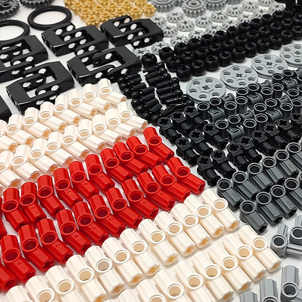Dspitwod Technical Gears Axle Pin Connectors - Gear Chain Connectors Technical Parts Set Stem Building Brick Toy Gift For Kids 8 10 12 Years