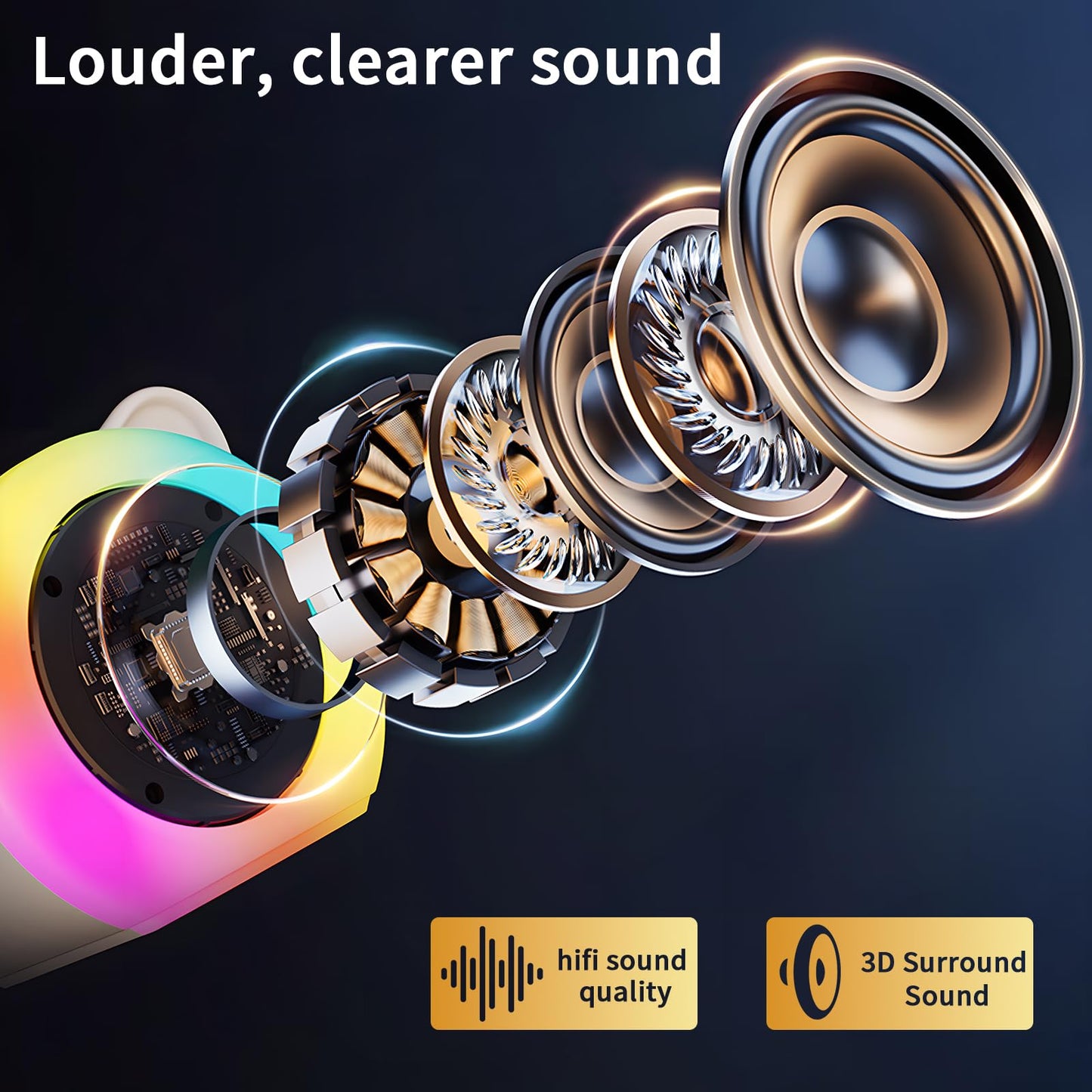 Mini Karaoke Machine For Kids Adults,Portable Karaoke Speaker With 2 Wireless Microphones,Toys Birthday For Girls 4,5,6,7,8,9,10