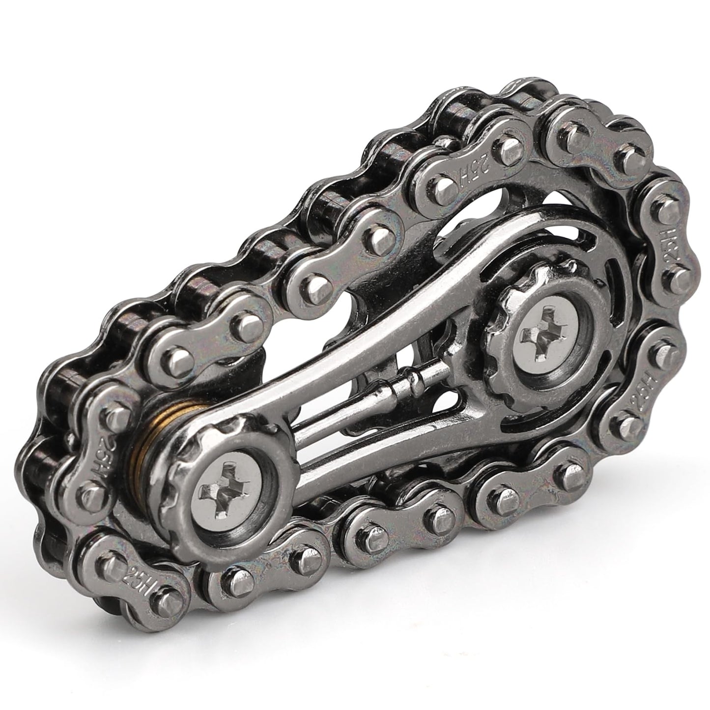 Cool Sprockets Fidget Chain, Hand Roller Toys For Kids Adults, Metal Transformable Sensory Bike Chain Gears, Edc Novelty Stress Relief Desk Office Easter Birthday Gift For Boys Girls Boyfriend Men