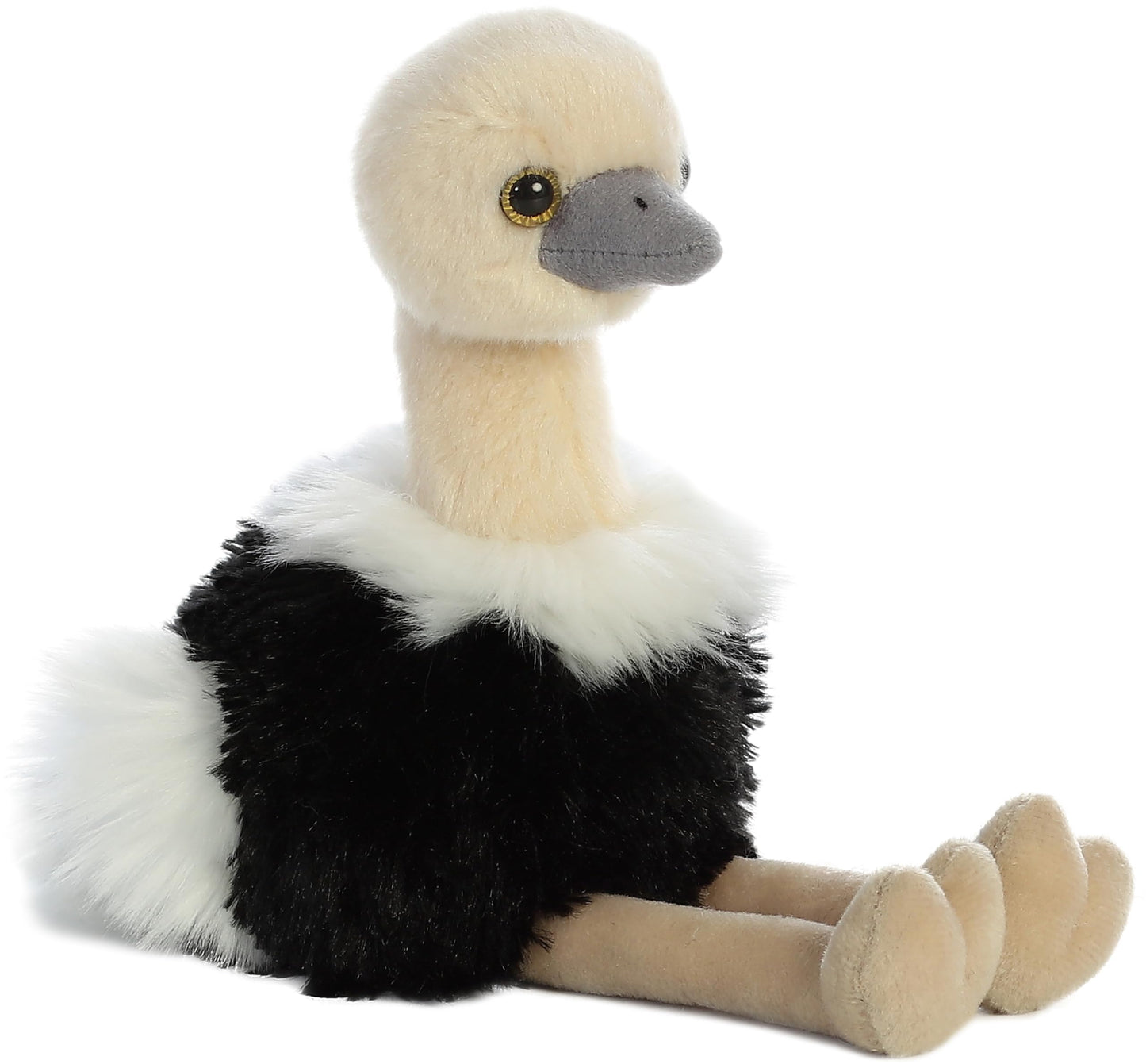 Aurora® Adorable Mini Flopsie™ Ozzi™ Stuffed Animal - Playful Ease - Timeless Companions - Black 8 Inches