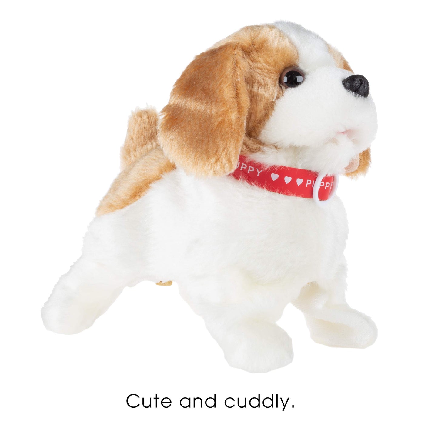 Happy Trails Interactive Plush Puppy Toy- Battery Operated Dog That Walks, Barks and Does Back Flips, Soft and Snuggly Fur, Stuf