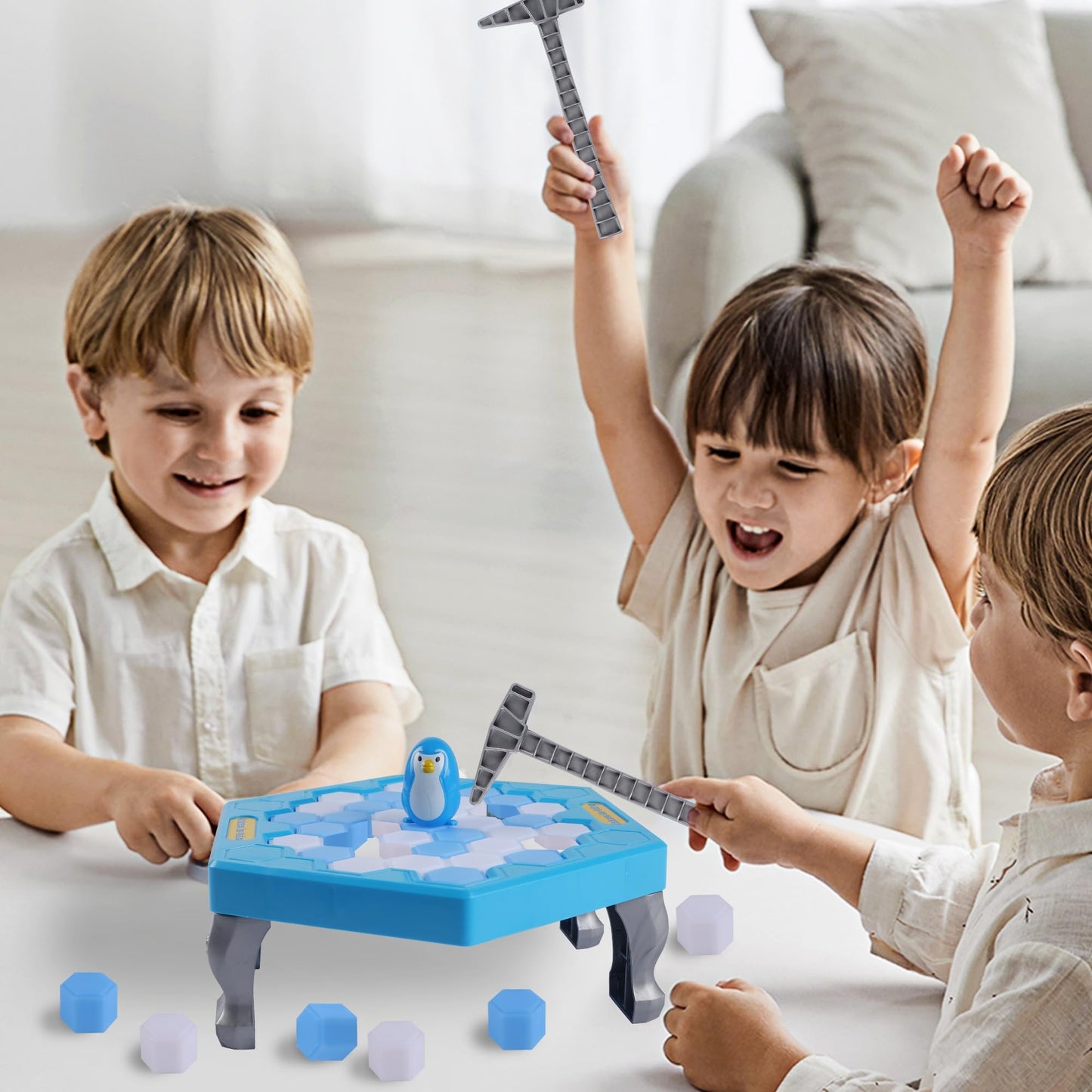 Dr.Dudu Save Penguin Break Ice Board Game For Kids 4-8, Ice Breaker Save Penguin On Ice Family Funny Table Game, Ice Block Breaking Penguin Trap Game Puzzle Toy Children'S Day Gifts