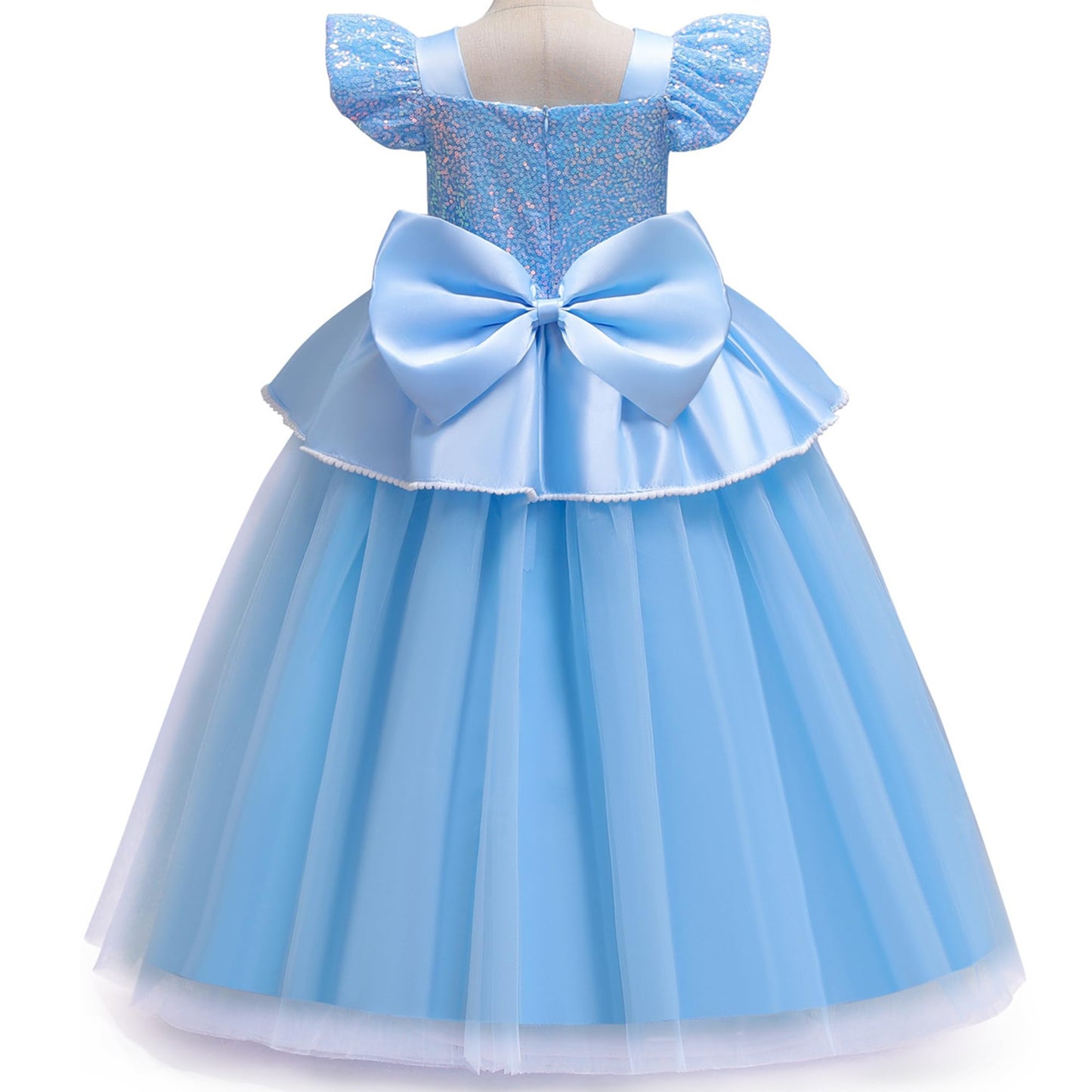 Bibeikele Princess Costume For Girls Dress Up Outfit With Rich Accessories 3-4Years(C08-100)