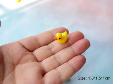 Pack Of 36 Tiny Ducks Little Plastic Duck Mini Resin Ducks For Garden Decorations, Dollhouse Miniatures, Crafts Ornaments(Yellow)