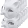 Yabber Cat Masks | 10 Pack | Mask Painting for Kids | Arts & Crafts for Children - Boys or Girls - Halloween | Party Favor | Fal