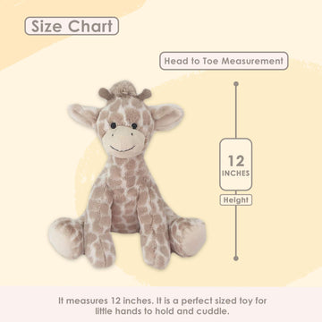 Mon Ami Gentry The Giraffe Stuffed Animal - 12 , Soft Stuffed Toy Plushies For Babies/Toddlers, Gifts For Kids Of All Ages, Zo