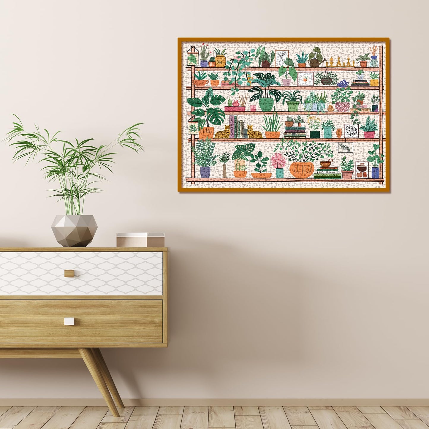 The Botanic Haven Puzzles For Adults 1000 Pieces, Nature Plant Jigsaw Puzzle Botanical Houseplant Puzzle, Green Potted Puzzle Plants Weed Puzzle For Adults