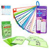 Limque 1-12 Math Flash Cards With 6 Dry Erase Pens, 15Pcs Big Division Flash Cards + 36 Pcs Random Double-Sided Division Practic
